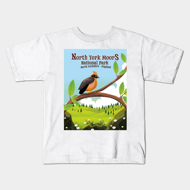 York Moors National Park Kids T-Shirt by nickemporium1